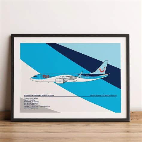 Boeing 737 Max Poster Etsy