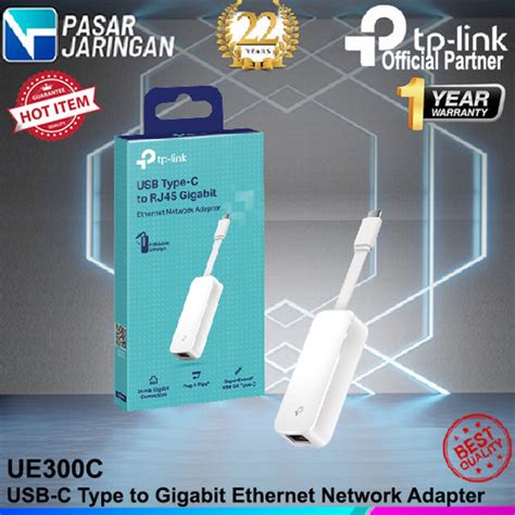 Jual Tp Link Ue300c Usb Type C To Rj45 Gigabit Ethernet Network Adapter Jakarta Pusat Pasar