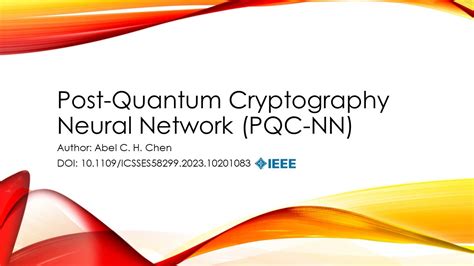 Post Quantum Cryptography Neural Network PQC NN YouTube