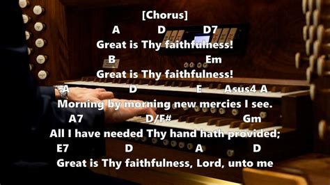 Great Is Thy Faithfulness Chords By Israel Houghton Youtube