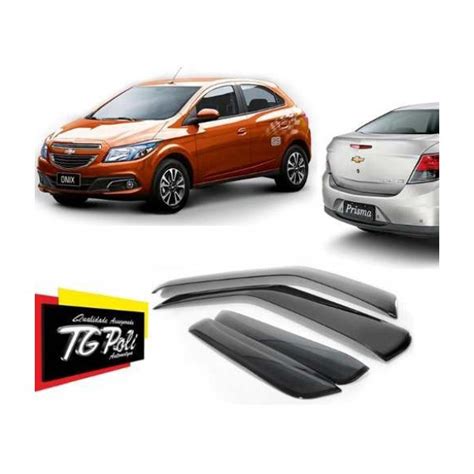 Calha De Chuva Defletor Chevrolet Onix E Prima 2017 2018 2019 Tg Poli