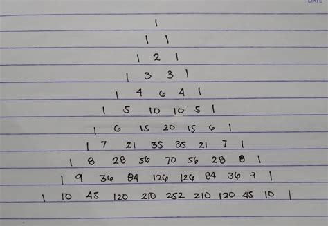 [Solved] Please write out 10 rows of Pascal's Triangle. Then, mark or ...