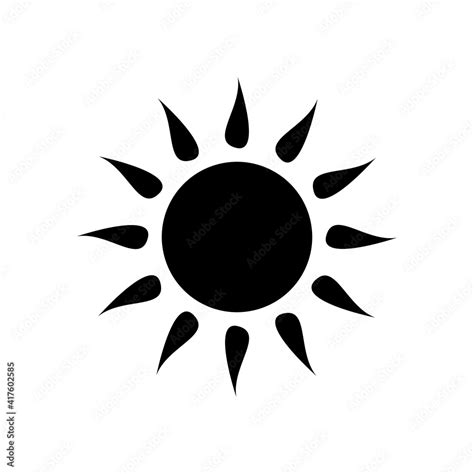 Sun Silhouette Vector