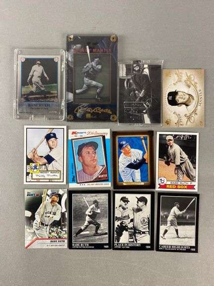 Mickey Mantle And Babe Ruth Cards Matthew Bullock Auctioneers