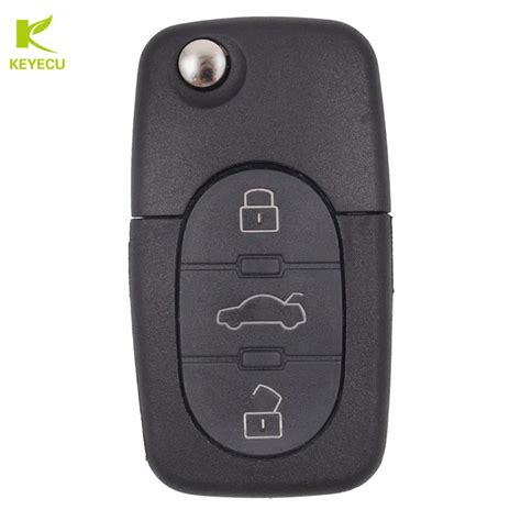 KEYECU Carcasa De Llave Remota Para Coche Carcasa De 3 Botones Sin