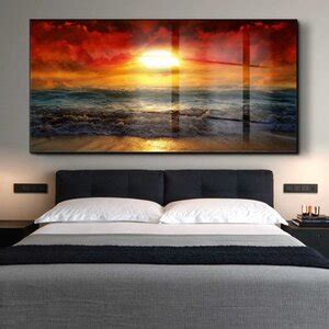 Quadro Decorativo Beautiful Sunset Moldura Preta E Vidro X