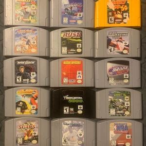 Nintendo 64 N64 Games All Authentic. pick and Choose - Etsy Canada