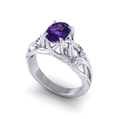 Floral Amethyst Ring Jewelry Designs