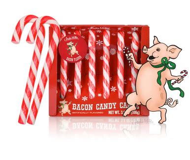 Bacon Flavored Candy Canes - Penguin Gallery