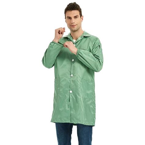 Anti Static Lab Coat Reusable Cleanroom Esd Smock China Esd Clothing