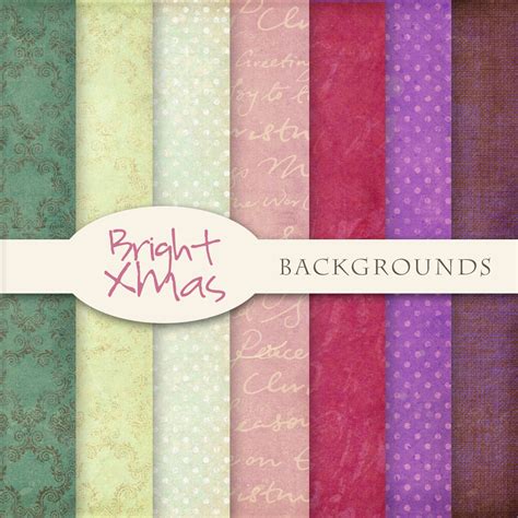 Scrap Dot Freebies Backgrounds Kit Bright Xmas