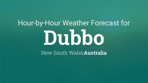 Hourly forecast for Dubbo, New South Wales, Australia