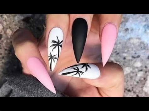 UÑAS con palmeras DISEÑO de Instagram paso a paso YouTube