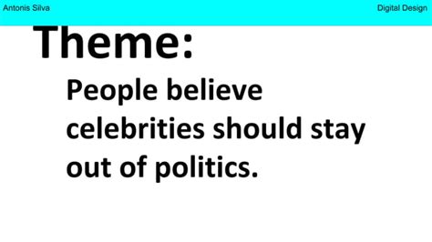 Celebrities And Politics Pptx