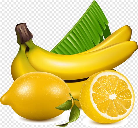 Limão fruta banana png PNGWing