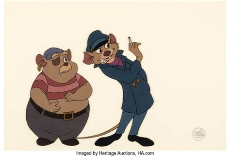 The Great Mouse Detective Basil and Dawson Production Cels Walt Disney ...