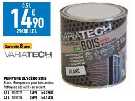 Promo Peinture Glyc Ro Bois Chez Brico Cash