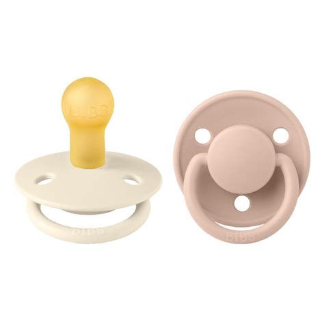 Köp BIBS De Lux 2 pack Latex Size 1 Ivory Blush på apotea se