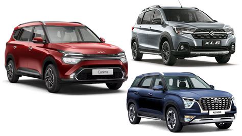 Kia Carens Vs Maruti Suzuki Xl6 Vs Hyundai Alcazar Which Is The Best