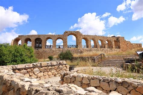 Jerash Jordan May Roman Ruins In The Jordanian City Of