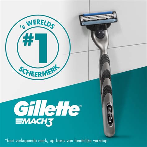 Gillette Mach3 Scheermesjes Voor Mannen 8 Stuks Bol