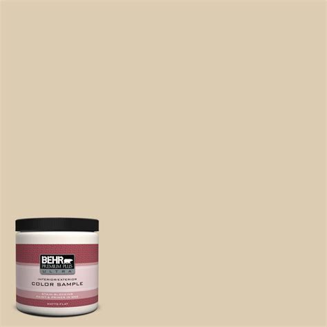 BEHR Premium Plus Ultra 8 Oz UL160 15 Bone Interior Exterior Paint