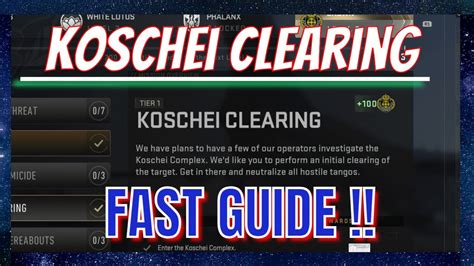 Dmz Season 4 Koschei Clearing Fast Guide Crown Faction Tier 1