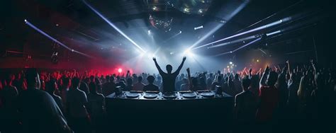 premium ai image crowd  club