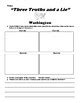 Washington Three Truths And A Lie UDL Worksheet By Northeast Education