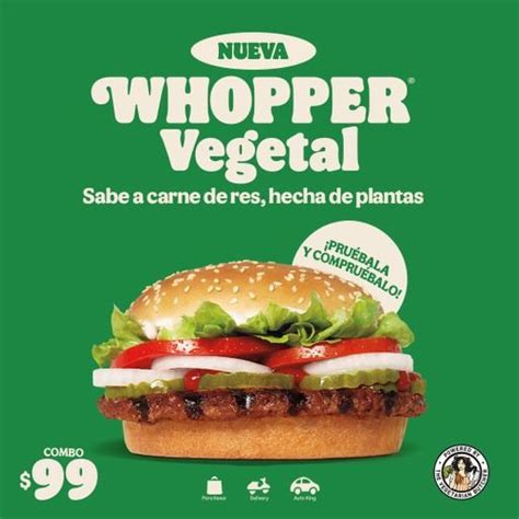 Conoce La Nueva Whopper Vegetal De Burger King Desde La Butaca