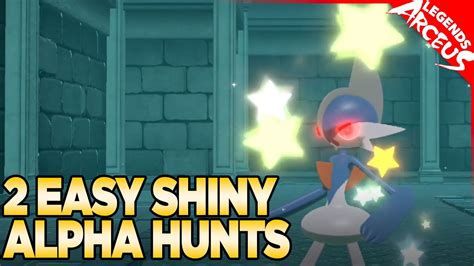 Easy Shiny Alpha Pokemon Hunts Legends Arceus Youtube