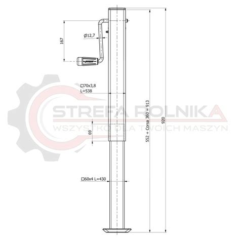 Stopa Podporowa SIMOL DG590 Stopu Podporowe Proste Stopy Podporowe