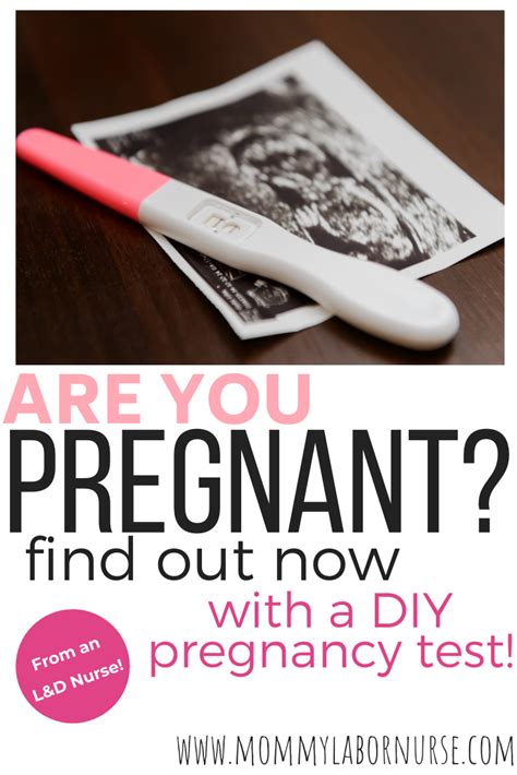 The Complete List Of Diy Pregnancy Tests From An Landd Nurse Diy