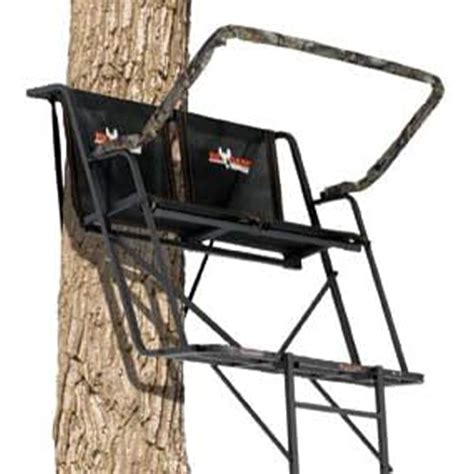 Big Game Treestands Big Buddy Steel 2 Person Hunting Ladder Tree Stand