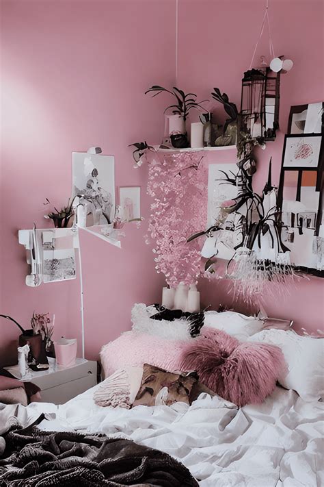 Modern Pink Room Aesthetic Decor · Creative Fabrica