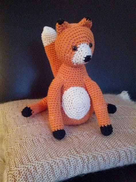 Crochet Fox Crinkle tail and rattle head | Crochet fox, Teddy bear, Teddy