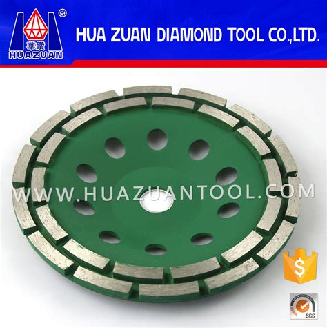 Huazuan High Performance Double Row Diamond Cup Grinding Wheel China