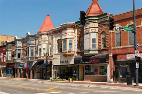 Downtown DeKalb editorial photo. Image of downtown, landmark - 287517491