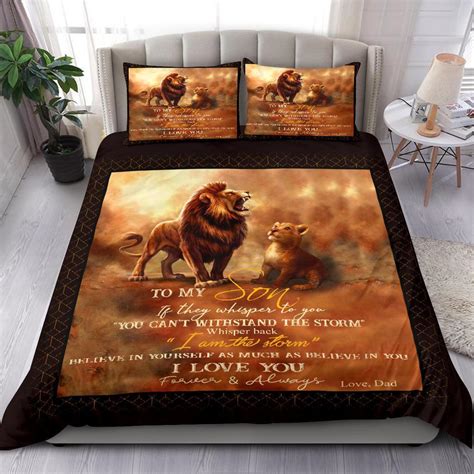 King Lion Bedding Set Duvet Cover Set Teeuni