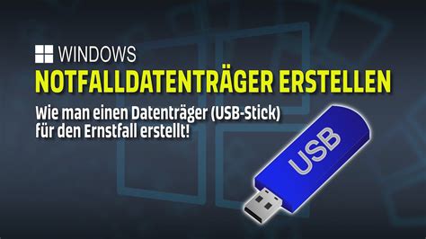 Notfalldatenträger erstellen Windows Wiederherstellungslaufwerk