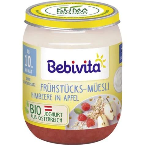 Bebivita Bio snídaňové müsli jablko maliny 160 g Piccantino Česká