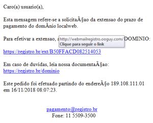 Como Identificar Email Falso De Registro De Dominio Do Registro Br