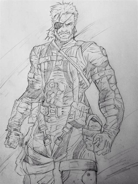 Big Boss Ground Zeroes by artoflunatik on DeviantArt