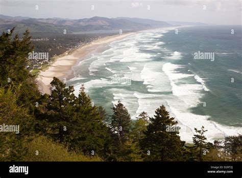 Or Oregon Coast Neahkahnie Beach And Manzanita And Beach From