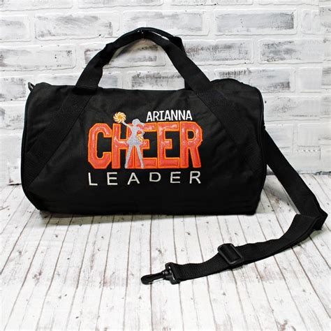 Personalized Cheer Orange Cheerleader Bag Boy Cheerleader Girl Cheer