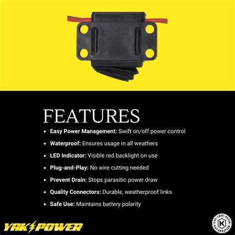 Yak Power Waterproof Inline 12 Volt Power Switch 56 Kayaks2Fish