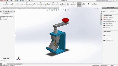 Solidworks Assembly Universal Joint 7 Youtube