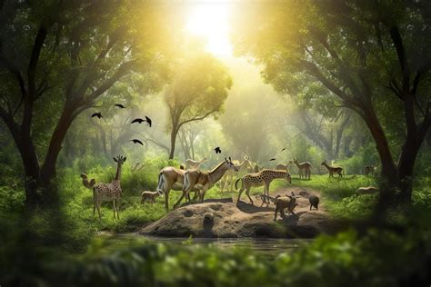 Jungle Background With Animals Stock Photos, Images and Backgrounds for ...