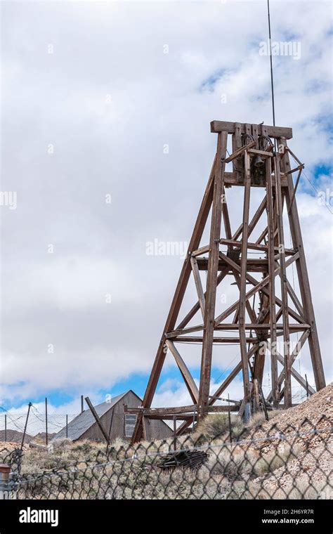 Tonopah Nevada US May 18 2011 Historic Mining Park Closeup