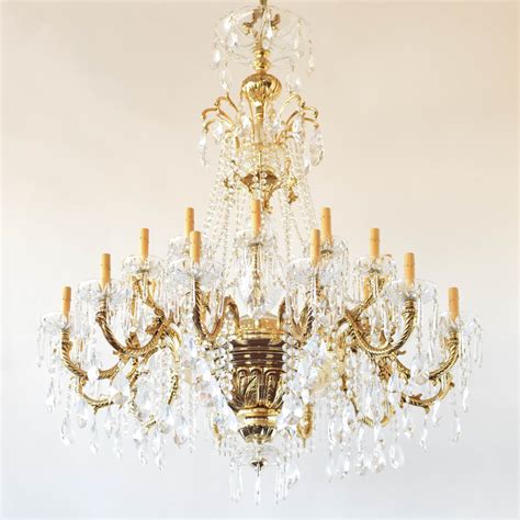 Gold Plated Crystal Chandelier (Reproduction) - The Big Chandelier